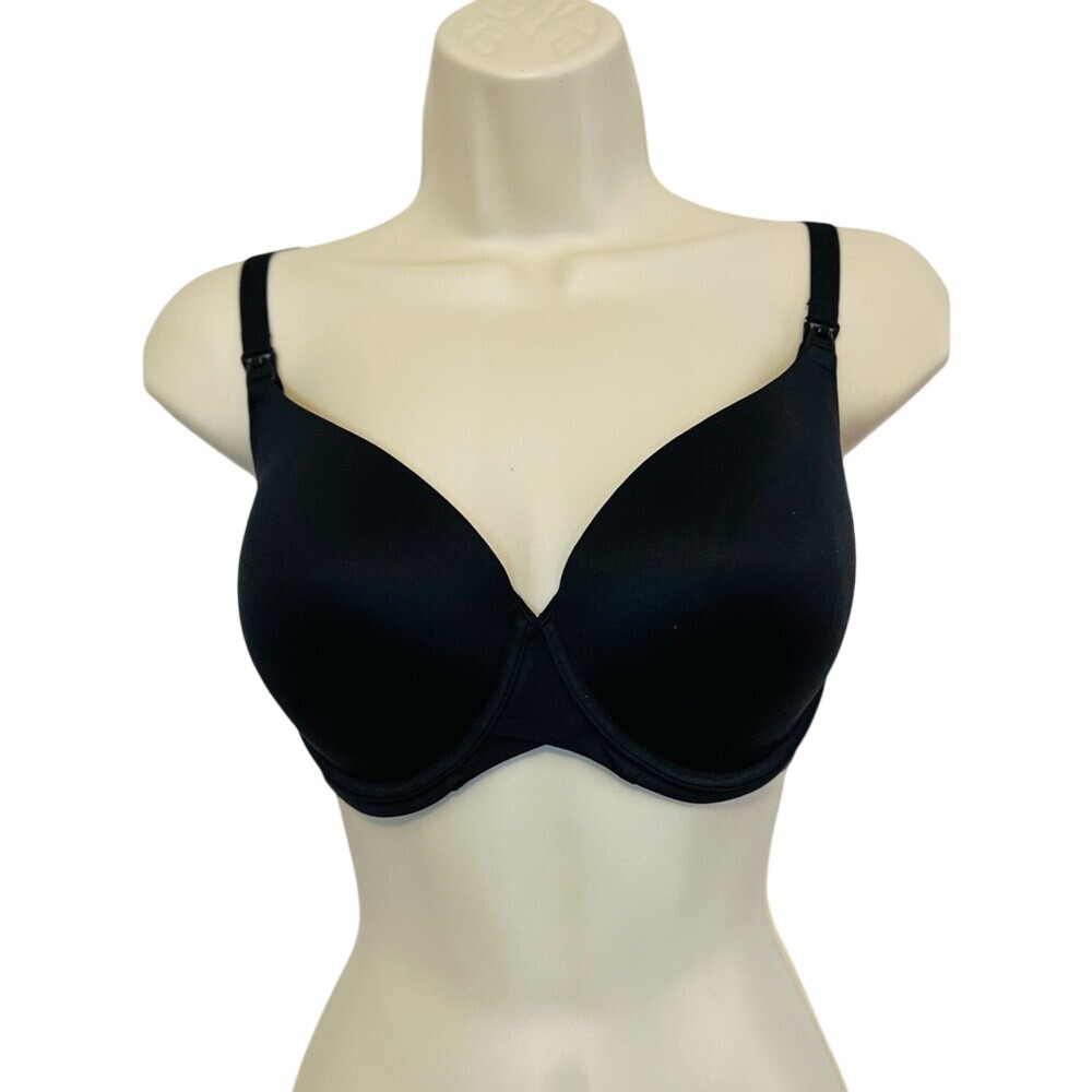 Auden Nursing Bra, Full Coverage,‎ Lightly Lined, Color Black, Size 32DDD